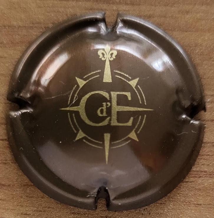 Capsule Crémant de Belgique CHANT D'ÉOLE brun & or nr.01, Collections, Vins, Neuf, Autres types, Autres régions, Enlèvement ou Envoi