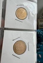 Twee 21,6 karaats gouden munten van 10 frank