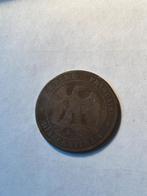 10 Centime Napoleon III met blote kop 1854, Ophalen of Verzenden, Brons, Losse munt