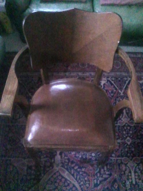 Ancienne chaise de Bureau, Maison & Meubles, Chaises de bureau, Utilisé, Chaise de bureau, Brun, Enlèvement ou Envoi