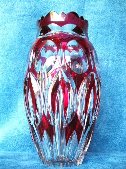 Zeer mooie Val Saint Lambert vaas 30cm, Antiek en Kunst, Antiek | Vazen, Ophalen