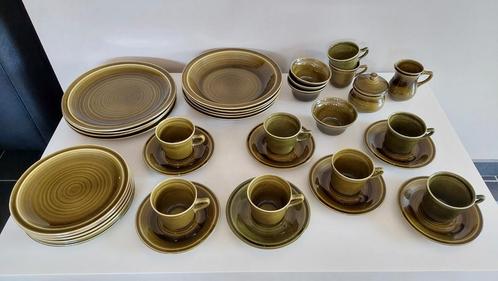 Vintage groen Royal Goedewaagen Gouda Holland servies - 70´s, Antiek en Kunst, Antiek | Servies compleet, Ophalen