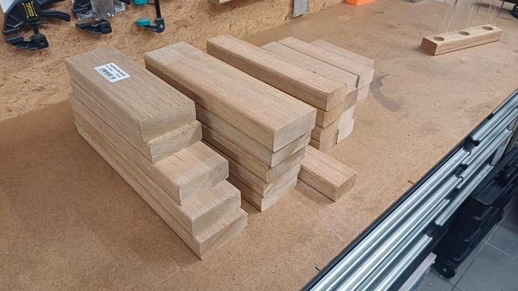 Hardhouten geschaafde plankjes diverse afmetingen nieuw, Doe-het-zelf en Bouw, Hout en Planken, Nieuw, Plank, Overige houtsoorten