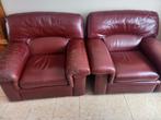 Lederen zetels, Huis en Inrichting, Zetels | Zetels, Ophalen, Gebruikt