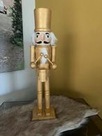 Goudkleurige houten notenkraker trommel, Ophalen of Verzenden, Nieuw