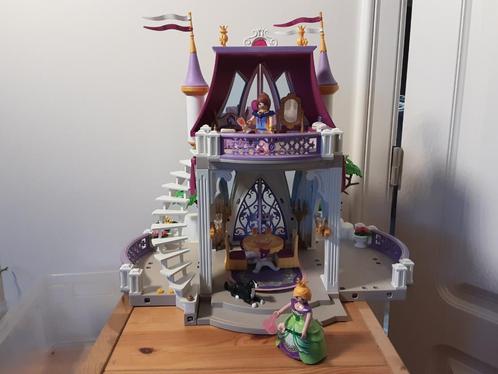 PLaymobil kristallen prinsessenkasteel - compleet, Kinderen en Baby's, Speelgoed | Playmobil, Zo goed als nieuw, Complete set