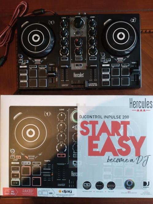 Hercules Inpulse 200 - DJ Controller - Zwart, Musique & Instruments, DJ sets & Platines, Comme neuf, DJ-Set, Autres marques, Enlèvement ou Envoi