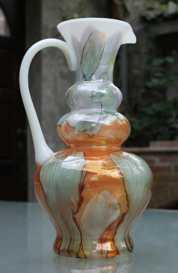 Grand vase coloré verni
