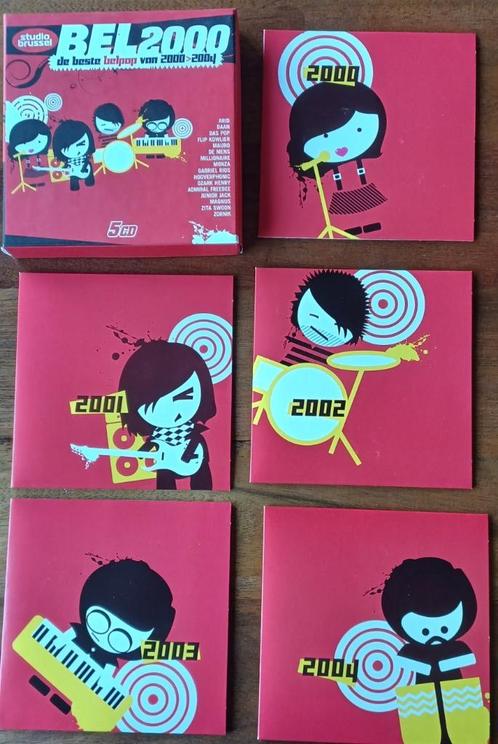 5cd-box// BEL 2000// beste belpop 2000 - 2004 // 100 nummers, Cd's en Dvd's, Cd's | Verzamelalbums, Pop, Ophalen of Verzenden