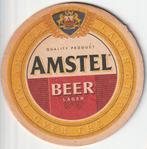BIERKAART   AMSTEL BEER LAGER, Collections, Marques de bière, Sous-bock, Amstel, Envoi, Neuf