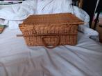 Rieten mand, zelfgemaakt., Hobby en Vrije tijd, Picknickmanden, Ophalen of Verzenden