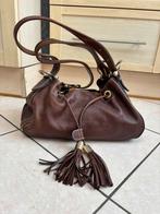 Lancel 1er flirt leren schoudertas, Ophalen of Verzenden, Gebruikt, Bruin, Schoudertasje