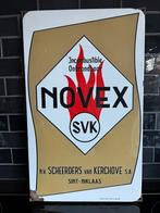 Plaque émaillée Novex SVK, Enlèvement ou Envoi, Comme neuf, Panneau publicitaire