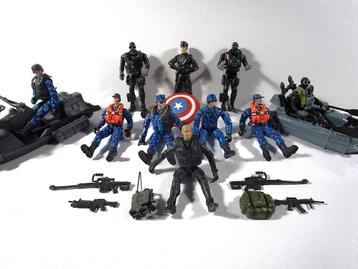 Gi Joe - US Navy Crew 2 - Figuren+ uitrusting 1:18 - Gijoe beschikbaar voor biedingen