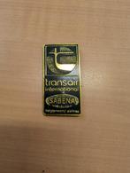 Antieke decoratieve plaat Transair International en Sabena, Ophalen of Verzenden