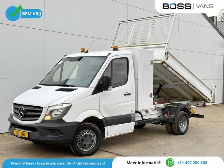 Mercedes-Benz Sprinter 514 2.2 CDI Kipper Open Laadbak Dubbe, Autos, Camionnettes & Utilitaires, Entreprise, Achat, ABS, Alarme