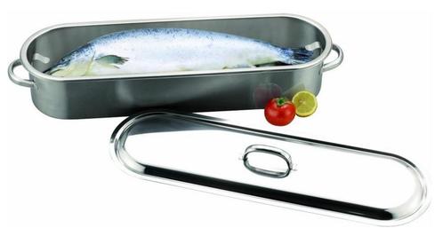 Saumonière Poissonnière Inox 62 cm, Huis en Inrichting, Keuken | Keukenbenodigdheden, Gebruikt, Ophalen
