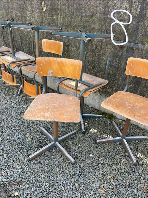 set 8 stoelen kruisvoet - op te knappen, Antiek en Kunst, Antiek | Meubels | Stoelen en Sofa's, Ophalen