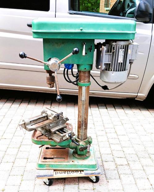 foreuse colonne établi professionnel, Doe-het-zelf en Bouw, Gereedschap | Machine-onderdelen en Toebehoren, Gebruikt, Ophalen
