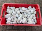 Witte carrare stenen alle formaten keien, Tuin en Terras, Overige materialen, Gebruikt, Wit, Ophalen of Verzenden