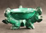 Malachiet glazen Art Deco vide-poche, Verzenden