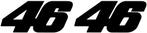 46 Valentino Rossi sticker set #6, Motoren, Verzenden