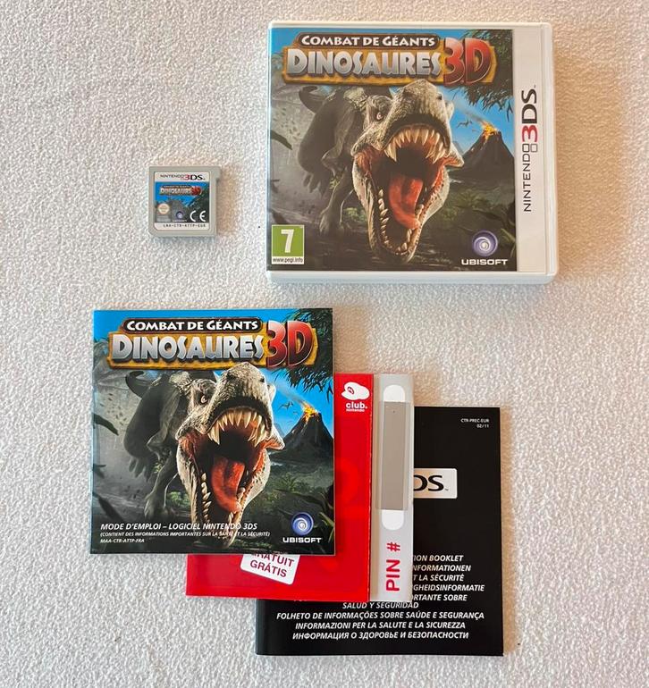 3D Giant Dinosaur Battle Game voor Nintendo 3DS, Games en Spelcomputers, Games | Nintendo 2DS en 3DS, Gebruikt, Vechten, 2 spelers