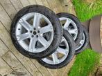 4 Jantes Land Rover + pneus M+S, Ophalen, Gebruikt, 16 inch, Banden en Velgen