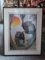 Kader met uilen, Ophalen