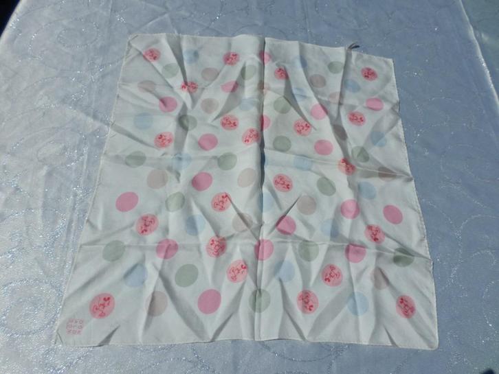 Donaldson sjaal ecru roze blauw multicolor 100% pure zijde, Kleding | Dames, Mutsen, Sjaals en Handschoenen, Zo goed als nieuw