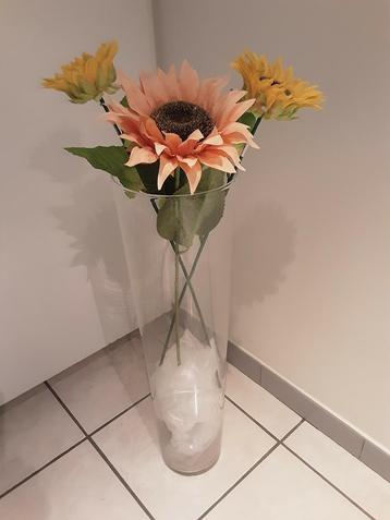 Gelazen vaas hoogte 70 cm  ! SPOTPRIJS  beschikbaar voor biedingen