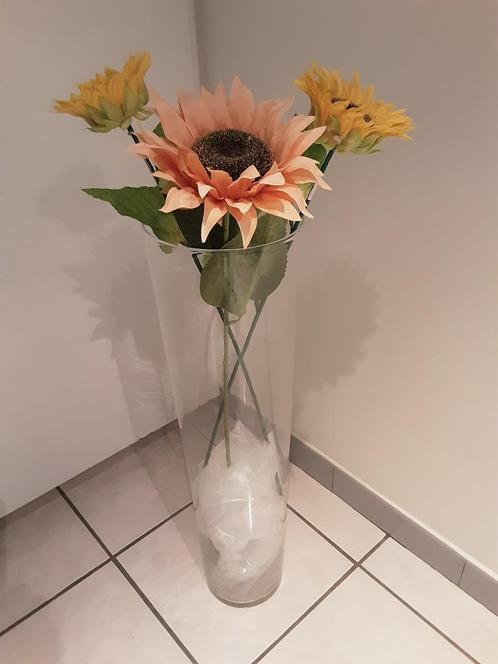 Gelazen vaas hoogte 70 cm  ! SPOTPRIJS, Huis en Inrichting, Woonaccessoires | Vazen, Zo goed als nieuw, Ophalen