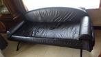 chaise longue électrique en cuir noir Dewert, Comme neuf, Cuir, Enlèvement