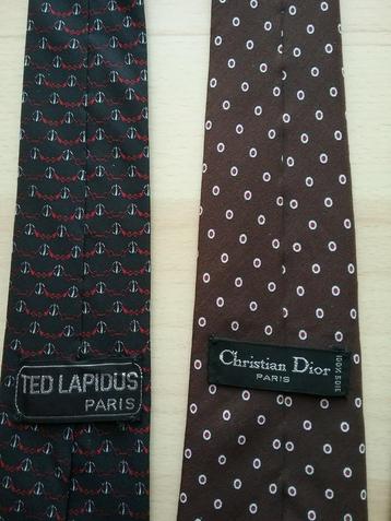 4 cravates de grandes maisons de couture