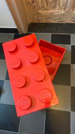 Rode en blauwe lego opbergdozen, Ophalen, Zo goed als nieuw, Lego