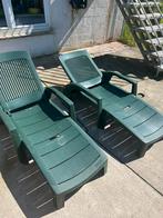 Transats long, Jardin & Terrasse, Chaises longues, Utilisé, Plastique, Réglable