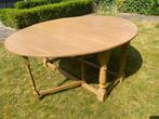 Inklapbare Engelse houten eettafel, Huis en Inrichting, Ophalen, Gebruikt, 100 tot 150 cm, 150 tot 200 cm