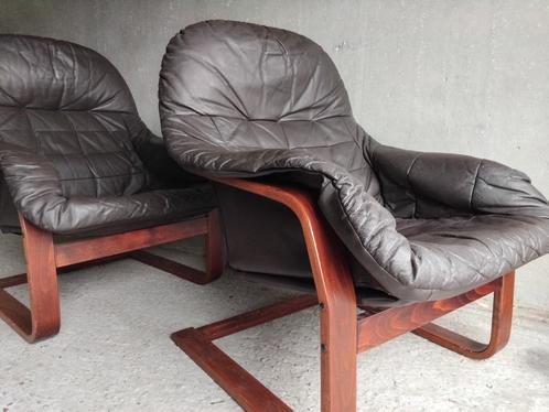 2Deense fauteuls SVEND SKIPPER 70.s+ TAFELTJE, Huis en Inrichting, Fauteuils, Gebruikt, Ophalen