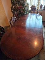 Table à manger Acajou avec 6 chaises., Maison & Meubles, Cinq personnes ou plus, Enlèvement, Utilisé, Autres essences de bois