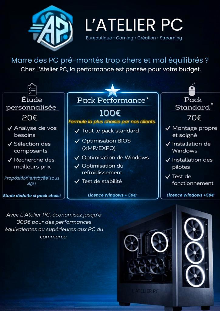 Montage PC sur mesure pour tout les budgets., Informatique & Logiciels, Ordinateurs de bureau, Gaming