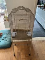 Vogelkooi met staander, Dieren en Toebehoren, Ophalen, Zo goed als nieuw, Metaal, Vogelkooi