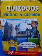 Quizdoos ridders & kastelen 100 spannende vragen, Ophalen of Verzenden, Gebruikt, Ontdekken