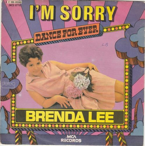 45T: Brenda Lee: I'm sorry   Pop, CD & DVD, Vinyles Singles, Utilisé, Single, Pop, 7 pouces, Enlèvement ou Envoi