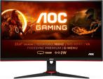 AOC 24-inch gebogen gamingmonitor, VA, Zo goed als nieuw, 1 tot 2 ms, 151 t/m 200 Hz