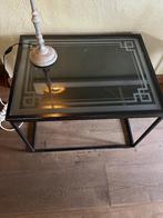 Salontafel / bijzettafel glas, Ophalen, Glas