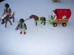 Huifkar met paarden en mannetjes Playmobil, Ophalen of Verzenden, Gebruikt, Complete set