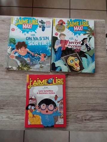 Lot de 1 j'aime lire et 2 j'aime lire max beschikbaar voor biedingen