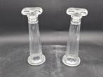 2 identieke glazen flessen, jaren 70, Antiek en Kunst, Ophalen of Verzenden