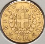 Pièce en or 10 Lire 1863, Italie, Enlèvement ou Envoi, Monnaie en vrac, Italie, Or