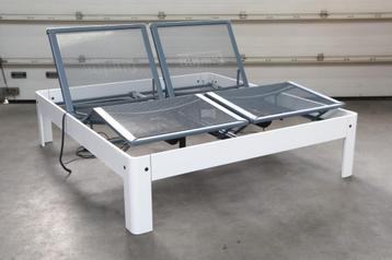 Engrenage électrique double 160 x 200 remis à neuf par Aupin, Enlèvement ou Envoi, Comme neuf, 180 cm, Deux personnes